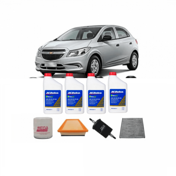 Kit troca de Óleo Ac Delco 5w30 Sintético Dexos1  + Filtro AcDelco Onix, Cobalt, Spin tds até 2016