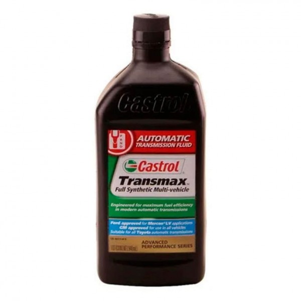 Óleo Para Transmissão Automática Castrol Transmax Multi Veic  Dexron VI , Mercon LV 100% Sintético -0,946 ml