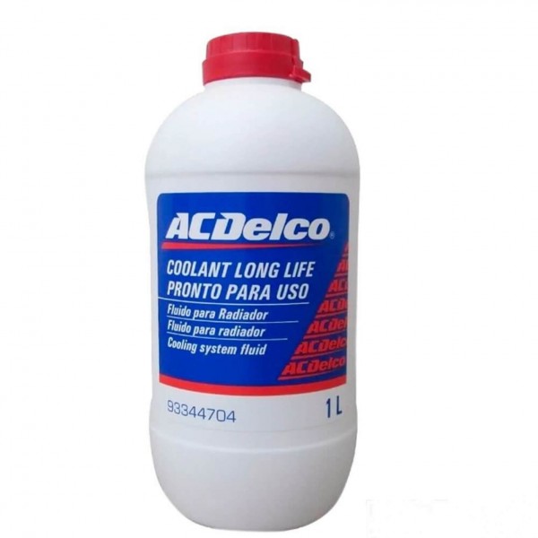 Aditivo de Radiador Ac Delco Long Life Rosa Original GM Pronto para Uso 93344704-1L