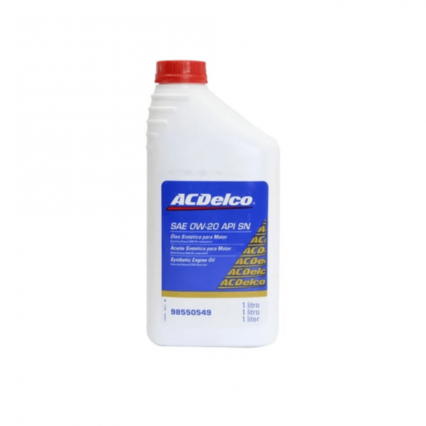 Óleo de Motor AcDelco Dexos 1  0W20 100% Sintético Api SN Plus- 1L