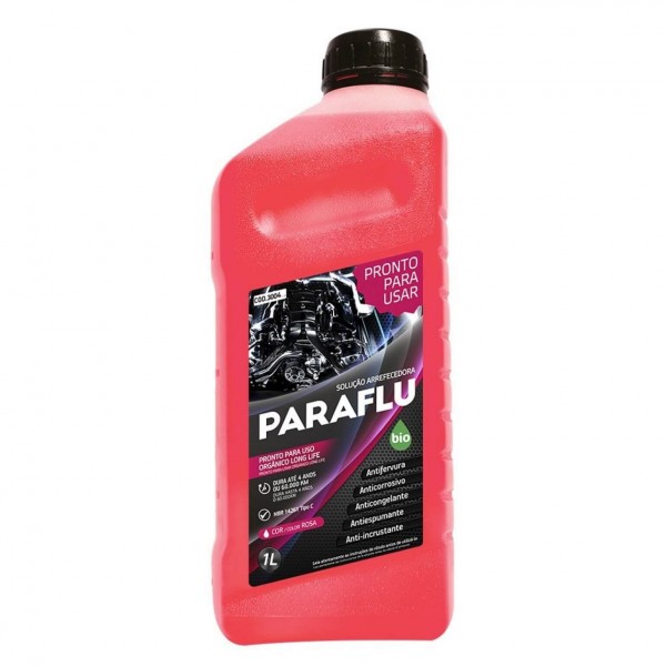 Aditivo de Radiador Paraflu Bio Orgânico Long Life Rosa Pronto para Uso 10-3004 -1L