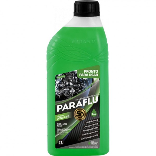 Aditivo de Radiador Paraflu Bio Hibrido Long Life Verde Pronto para Uso 10-3016 -1L