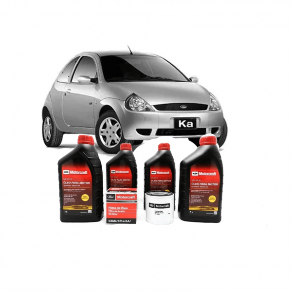 Kit Troca de Óleo 4 litros Motorcraft 5w30 Sintético + 1 Filtro de Óleo  New Fiesta, Ka + e Ecosport 1.0 e 1.6