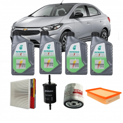 Kit troca de Óleo Prisma  com  Selenia Perform  5w30 Sintético + 4 Filtros 1.0 e 1.4  até 2016