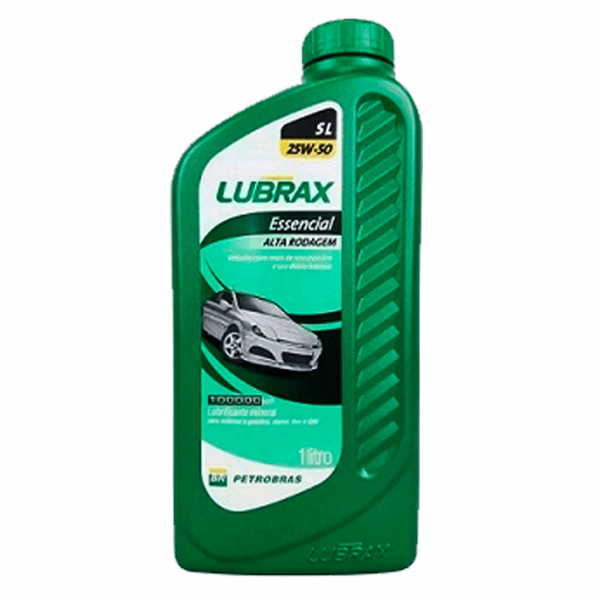 Óleo de Motor Lubrax Essencial Alta Rodagem 25W50 Mineral  API SL -1L