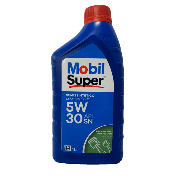 Óleo de Motor Mobil Super 2000 5w30  Semissintético API  SN -1L