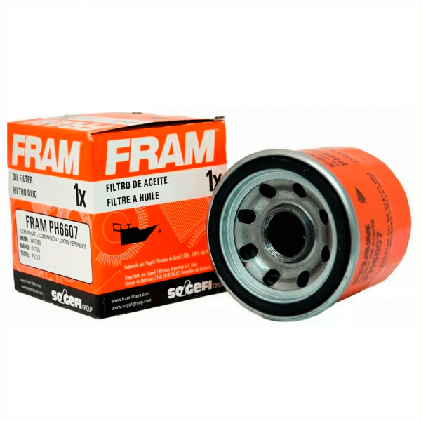 Filtro de Óleo do Motor Fram HB20 1.0/ Renault Clio, Logan e Sandero 1.0  16v / Nissan March e Versa  PH6607