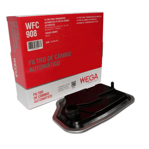 Filtro de Câmbio Automático Wega Ford Ecosport 2.o , Focus 1.6,1.8 e 2.0 New Fiesta Cambio 4F27E  WFC908